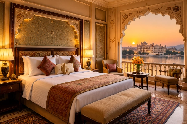 Premium hotel room with a heritage view